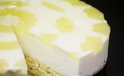 Ananas-Quarktorte der Bäckerei Konditorei Ibo Beck