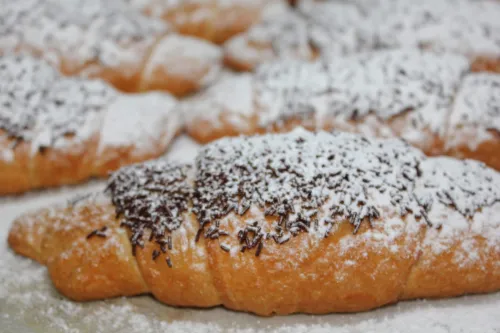 Gipfeli mit Schoggistreusel der Bäckerei Konditorei Ibo Beck